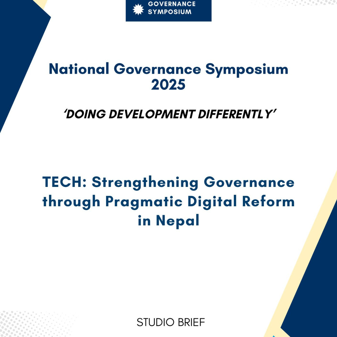 TECH: Strengthening Governance through Pragmatic Digital Reform in Nepal