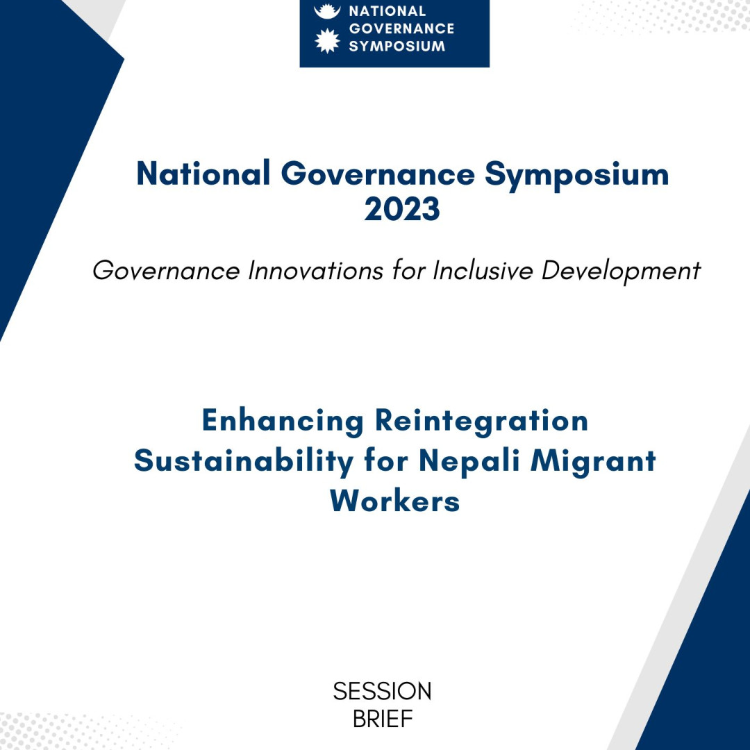 Enhancing Reintegration Sustainability for Nepali Migrant Workers