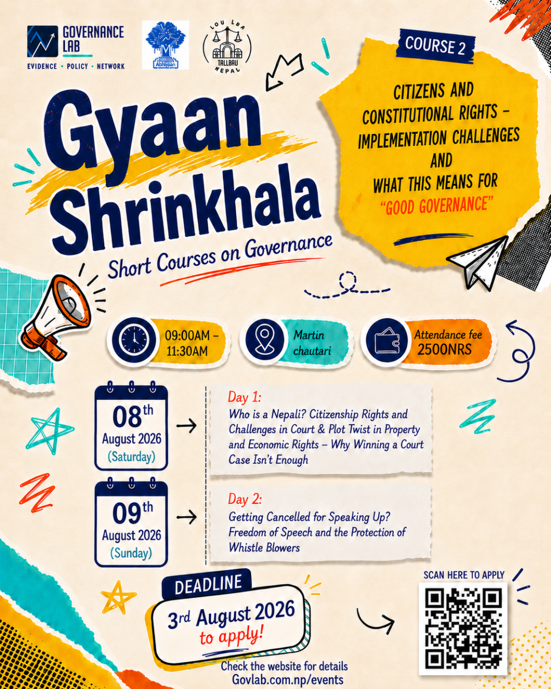 Gyaan Shrinkhala Short Courses on Governance
