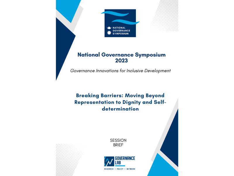 Breaking Barriers: Moving Beyond Representation to Dignity and Selfdetermination