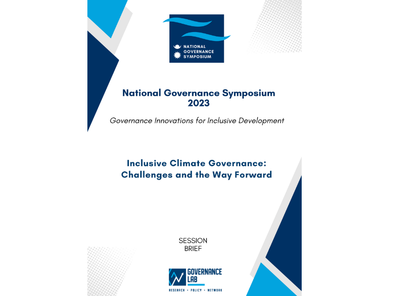 Inclusive Climate Governance: Challenges and the Way Forward